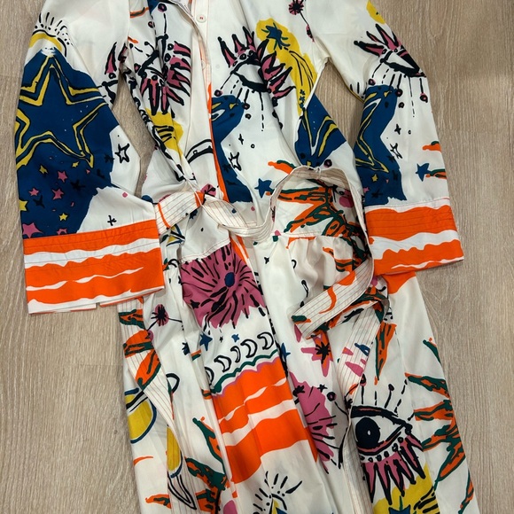 Colorful Abstract Print Dress - Picture 3 of 4